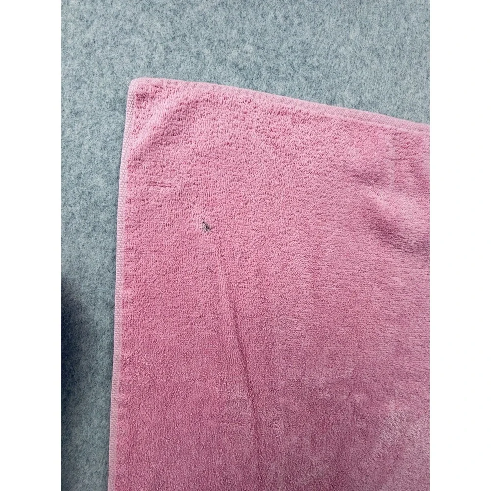 Vintage Letters Inc Bath Towels & Washcloths Pink Satin Embroidered Trim Floral